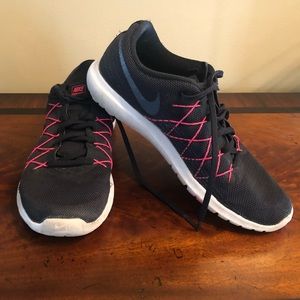 Nike Flex Fury 2 Black/Pink Running shoes Size 7.5
